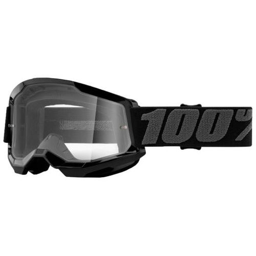 Óculos 100% Strata 2 Jr Infantil Black Lente Transparente