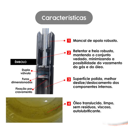 Amortecedor Mola Gás Tampa Porta-malas Escort Xr3 G1 84 A 91
