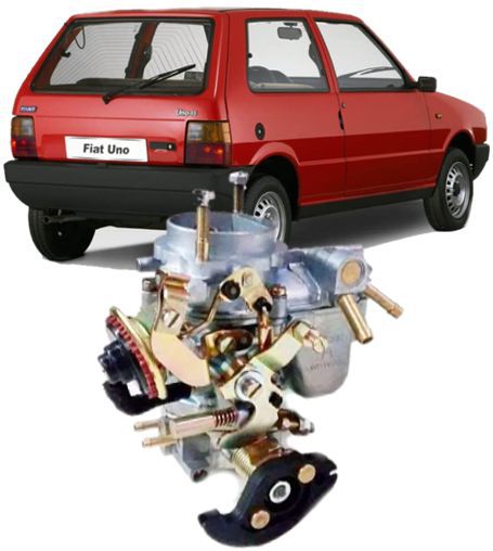 Carburador com Roldana Uno 1.0 Mille 1988 a 1994 a Gasolina