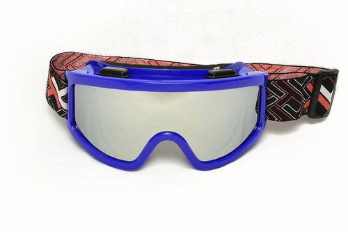 Óculos Mattos Racing Mx Com Lente Espelhada - Azul