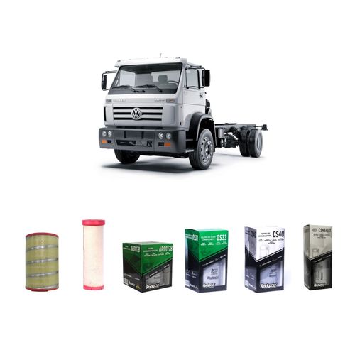 KIT DE FILTROS LINHA PESADA ¿ VOLKSWAGEN 15190E 190CV 2015 ADIANTE.