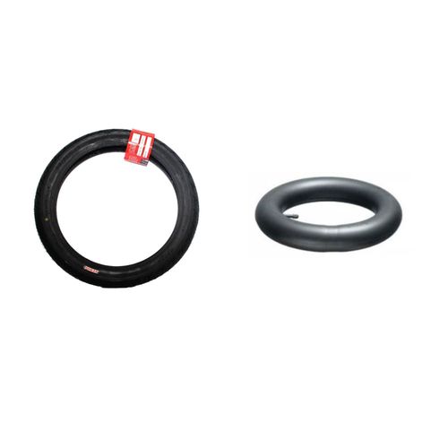 Pneu 80/100 Aro 18tl Dianteiro Kenda + Câmara Ar Kelv Aro18 879091