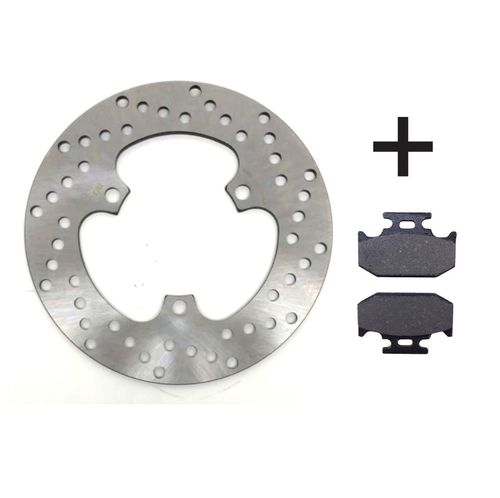 Kit Disco de Freio + Pastilha Traseiro XTZ 150 Crosser