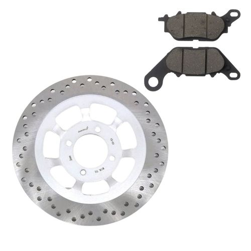 Kit Disco de Freio + Pastilha Diant YBR 125 Factor 2009/15