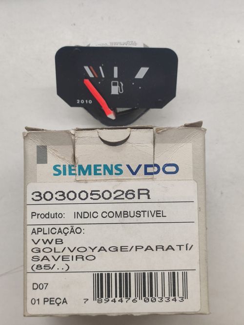 Relógio Marcador Indicador Combustível GOL/VOYAGE/PARATI/SAVEIRO 85> VDO 303005026R