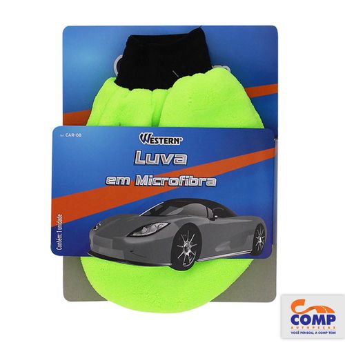 Luva em Microfibra Western Car-08 Lava Lustra Seca