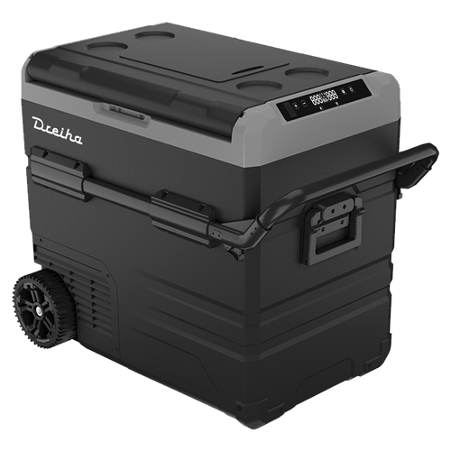 Geladeira Portátil Automotiva Dreiha CBX 55LR 55L - Quadrivolt  Acompanha Bateria