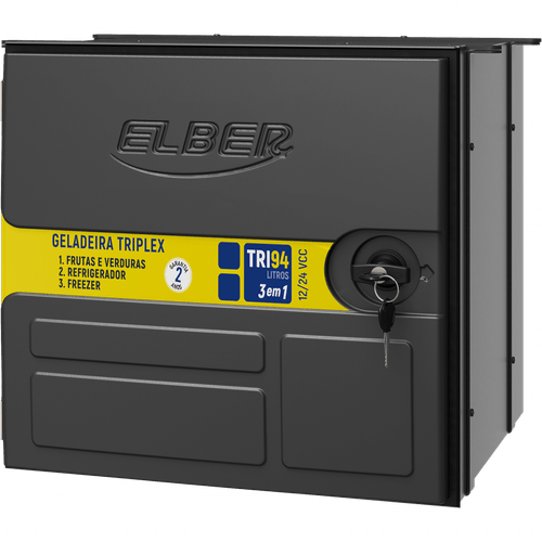 Geladeira Elber TRI 94 Litros 3 em 1 Triplex - Bivolt 12/24v - Externa