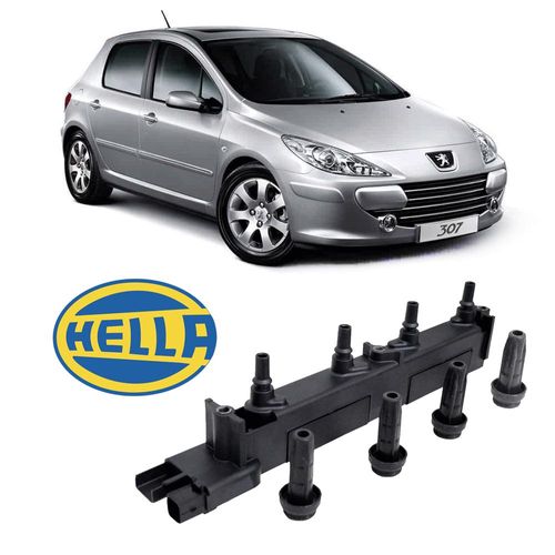 Bobina Inj Elet 307 406 C4 C5 Evasion Xsara 1.8 2.0 16V Todo