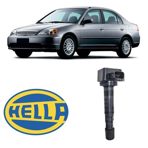 Bobina Inj Elet Honda Civic 1.7 16V 2001 A 2006