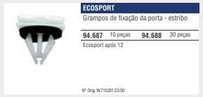Grampo Spoiler Lateral Ecosport 12