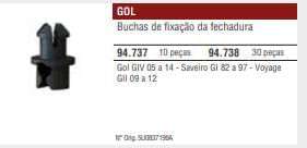 Bucha Fechadura Gol Parati Saveiro Giii