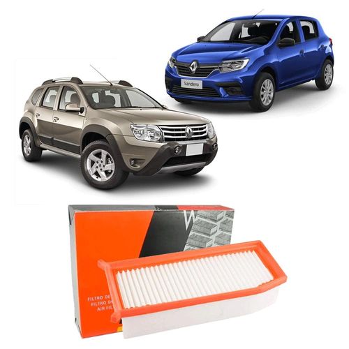 Filtro Ar Motor Renault Sandero 1.6 16V 2017