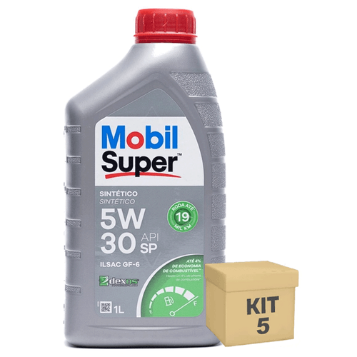 Kit 5 Oleo Motor 1 Litro 5W30 Sintetico