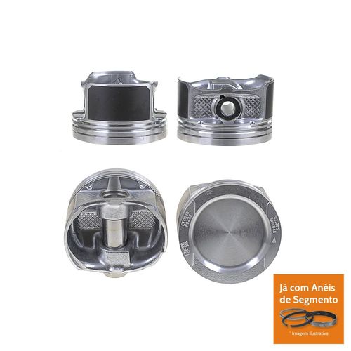 PISTAO COM ANEL - VW BORA GOLF 2.0 8V APK GASOLINA APOS 1998 | PINO 20MM - MAHLE