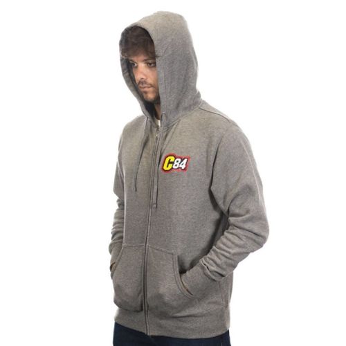 MOLETOM COM CAPUZ C84 - CINZA (PP)