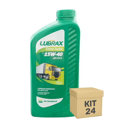 Kit 24 Oleo Motor 1 Litro 15W40 Diesel Mineral Ch-4