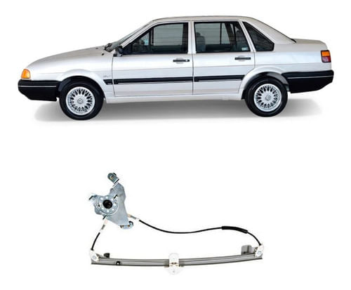 Máquina Vidro Elétrica Traseira Esquerda Santana 1984/1998