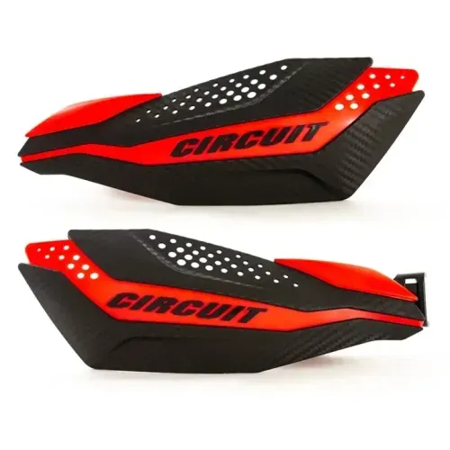 Protetor de Mão Dakar Universal Carbon/Vermelho Fluor - Circuit